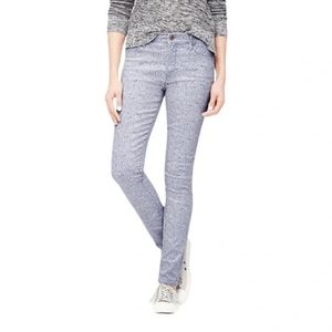 LOFT Floral Curvy High Waisted Skinny Jeans 29/8